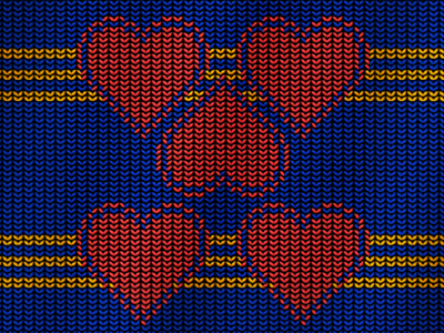 happy valentimes cloth hearts