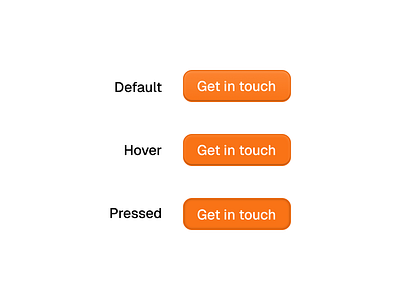 Button appdesign button clean design figma interface orange productdesign states ui userexperience userinterface ux wedesign white white mode