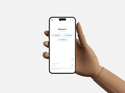 MEDWISE AI chatgpt landingpage medai medtech mobile ui