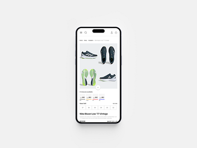 Mobile ecommerce addtocart app ecommerce mobile product page ui