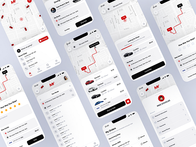 MYTrans Global Ride Sharing App brainstorming figma ios design map mobile app prototyping redesign research ride taxi testing ui ux