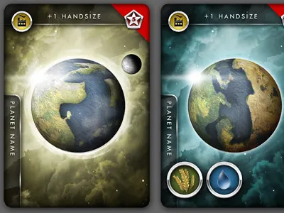 Utopian and Fertile Worlds board game cards print