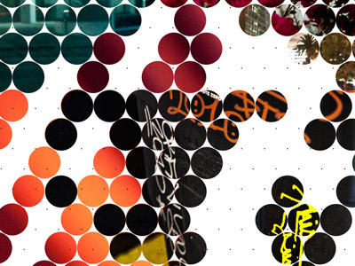 ZH170311 circles grid photo poster