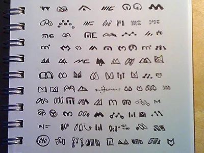 MCI Logo Sketches black branding concept drop icon landon logo rick rick landon rick landon design sketches vector