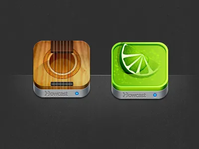 Learning Suite Icon Set (2 of 10) brown drinks glow green guitar icons ipad iphone