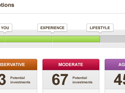 Advisor page ideas bubble investment progress