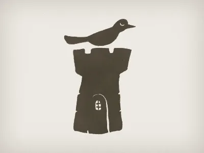 Rook Logo bird castle logo rook
