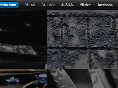 Somefoolwitha.Com black blog blue cms css3 grey habari html5 hud photography redesign