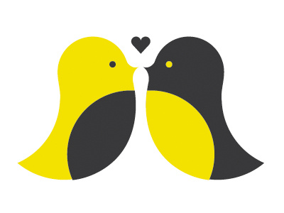 Love Birds illustration vector