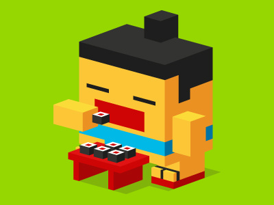 Sumo character illustration