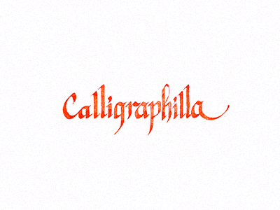 Calligraphilla calligraphy typography