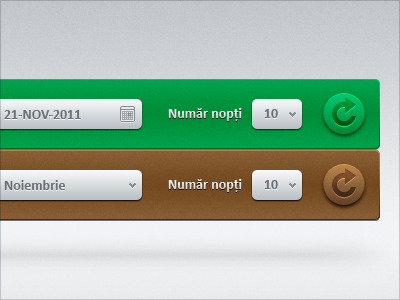 Price calculator brown button form green price refresh ui web