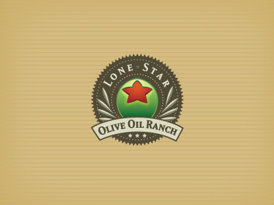 Lone Star crest olive olive oil ranch seal texas