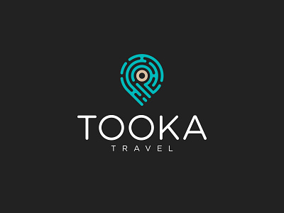 Tooka Travel Logo Design branding calm and refined branding city map aesthetic graphic design human centric branding logo map pin logo maze design minimalist travel logo southern asia travel travel agency travel logo design unique travel experiences vacation logo design