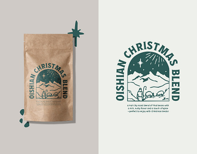 Christmas Coffee Package Design art branding design design graphic design illustration package design vector art