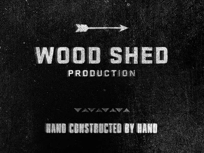 A Wood Shed Production arrow logo shed wood