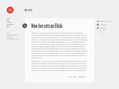 Portfolio - 1 minimalist portfolio website wordpress