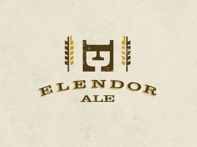 Elendor Ale beer elvish logo wheat