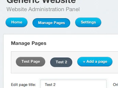 Updated Web Admin Panel