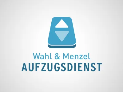 Elevator Maintenance Logo blue elevator logo