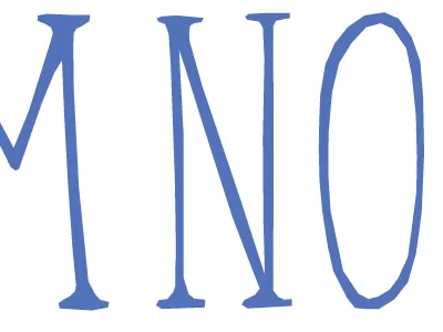 Vectoring custom typography vector