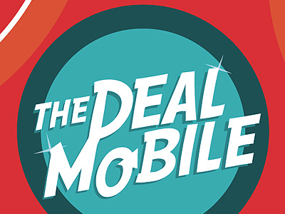 The Deal Mobile arrow bling blue car circle logo orange red