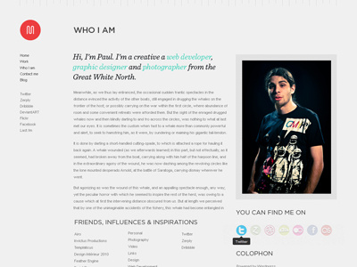 Portfolio - 2 minimalist portfolio website wordpress