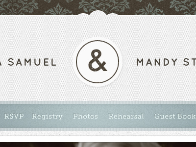 Ampersand Wedding ampersand blue brown museo quicksand texture vintage