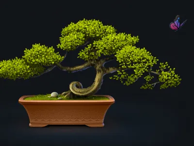 Bonsai tree icon icons identity softfacade