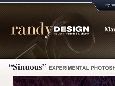Folio - Header design portfolio typography web