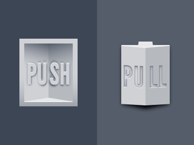 Push/Pull doors hubacek push pull signage