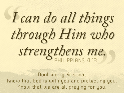 Pray For Kristina kristina prayer