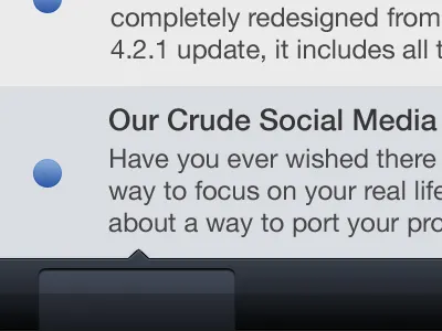 The Selector Bar gradients iphone typography ui