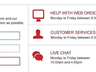 Contact Us contact us live chat webpage form