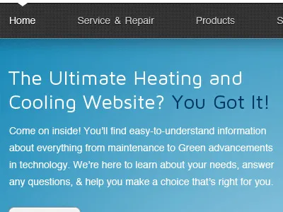 Amsco black blue button cta gray nav texture web design