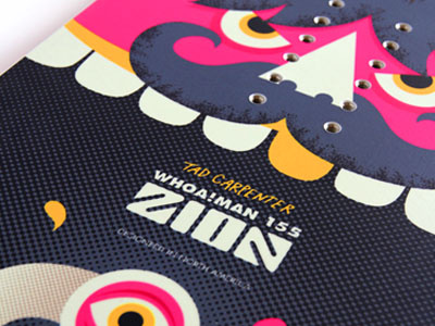 Zion 2012 Snowboard characters color design illustration snowboard type