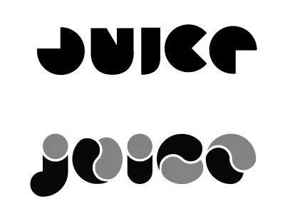 Juice Logo Concepts logo typography
