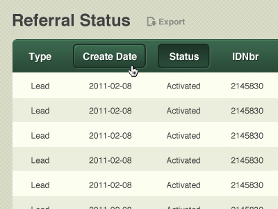 In-House Sales Dashboard dashboard design green interface sales ui web