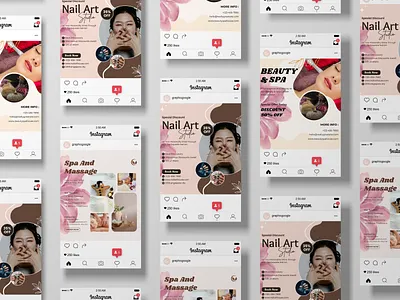 Instragram post design for beauty salon graphic design instragram post instragram post design social media design