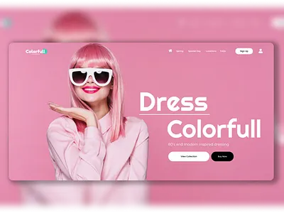 Colorfull Boutique Website & Landing page boutique boutique website colorful design idea figma landing page modern website design pink shopify ui ui kit