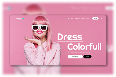 Colorfull Boutique Website & Landing page boutique boutique website colorful design idea figma landing page modern website design pink shopify ui ui kit