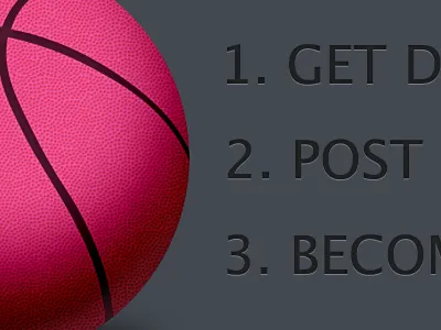 Get Drafffted basketball dribbble graphite pink wip