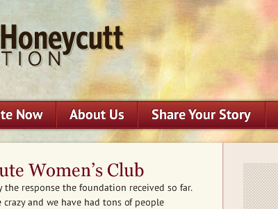 mockup for non-profit site exploring mockup natural non profit texture