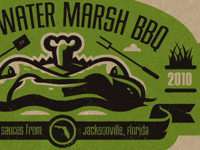 Saltwater Marsh BBQ II bbq logo