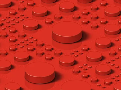 Lego Pixels cylinder fun lego plastic red toy