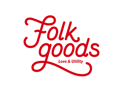 Folk Goods folk goods lettering logo script swash