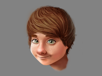 Face Process illustration painting process