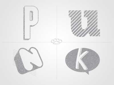 Punk Busta typography