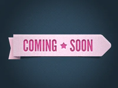 Coming Soon coming soon ribbon