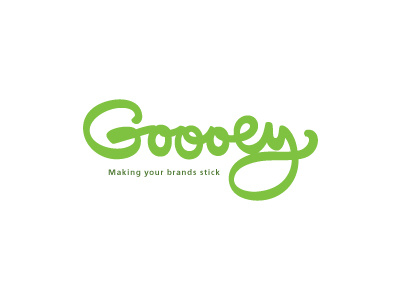 Goooey hand writing lettering typography